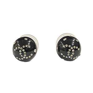 Chanel Cc Logo Stud Ball Earrings Metal #222216C64B